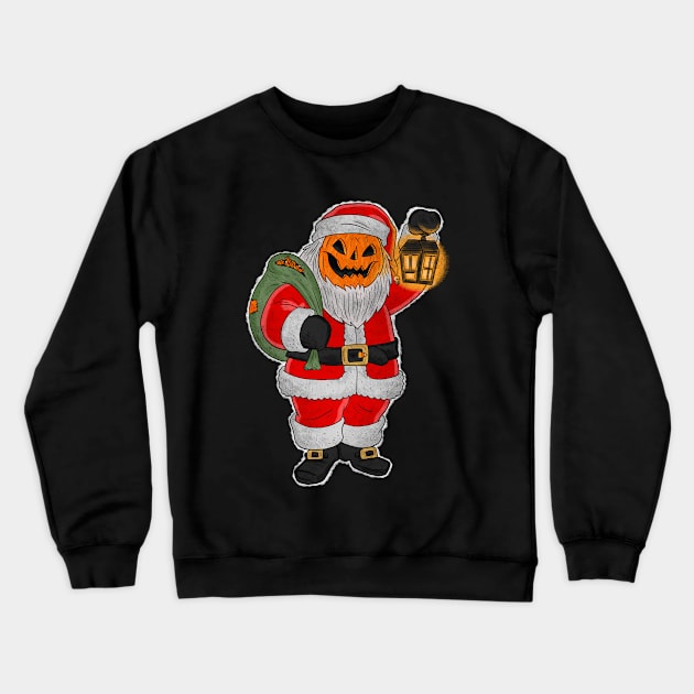 Jack O' Santa Crewneck Sweatshirt by chrisraimoart